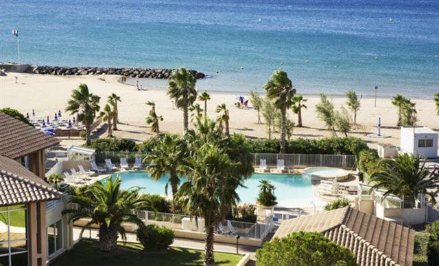Port Frejus Cap Hermes Vue Mer Et Port Pieds Dans L'Eau Piscine Pkg Экстерьер фото